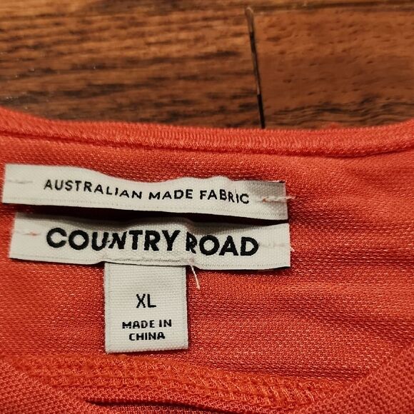 Country Road Women's Rust Tank Top Size XL Loose Fit Vacation Summer Flowy Loose - Picture 4 of 8